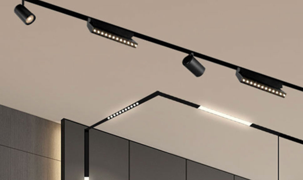 LED magnetic track light