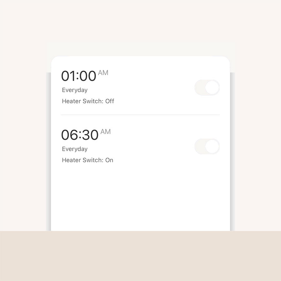 smart home scheduling